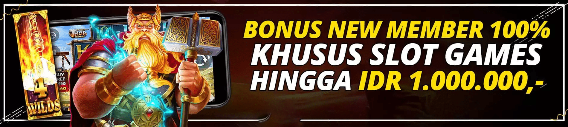 BONUS MEMBER BARU 100%